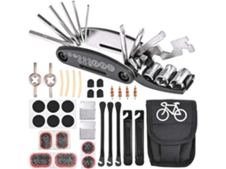 Kit Ferramentas Bicicleta 16 Em 1, Multifuncional Portátil Aço Inoxidável.