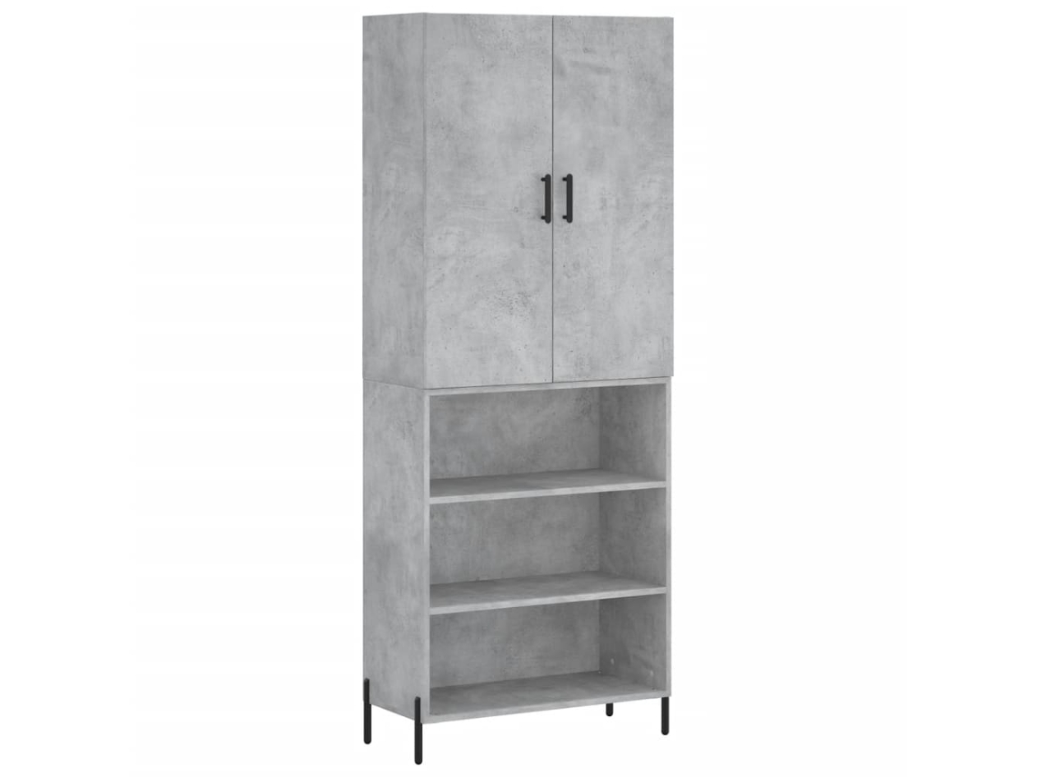 Armário Alto Derivado de Madeira Cinza Cimento MAISON EXCLUSIVE (69,5x34x180 cm)