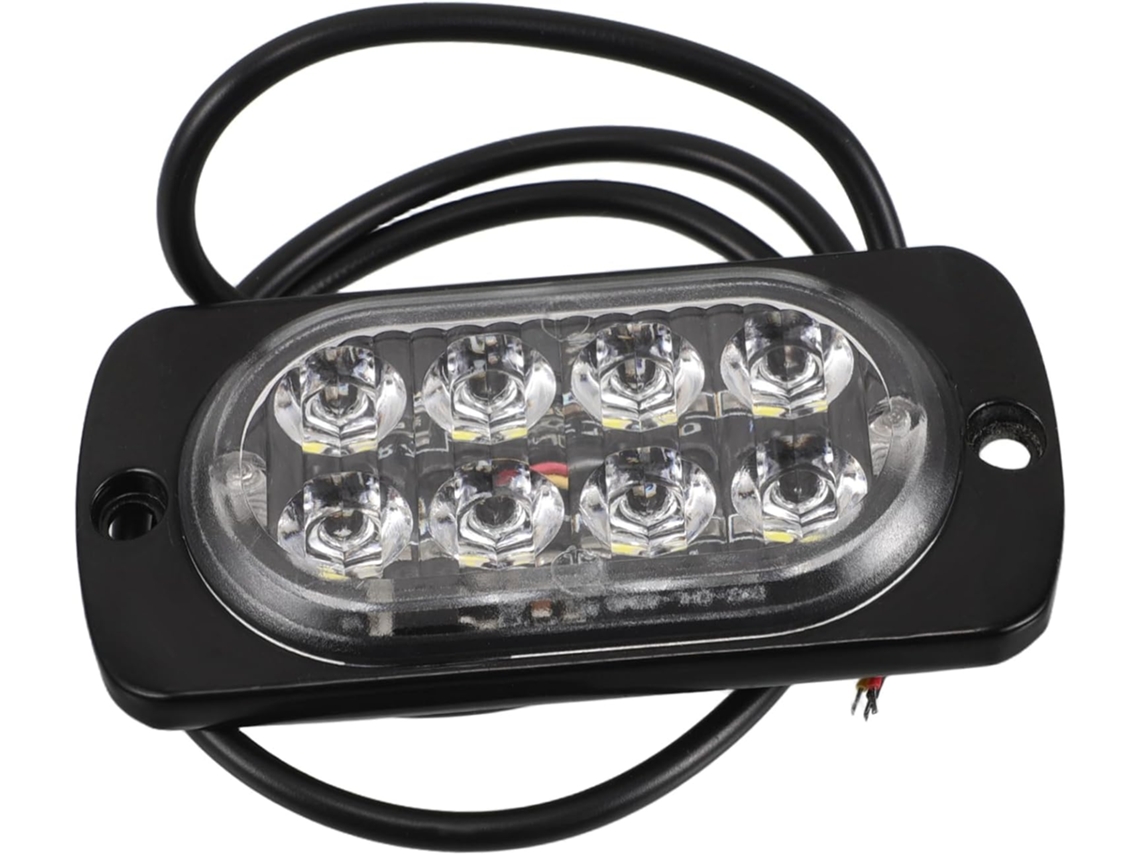 Luz De Sinalização Lateral Ultrafina Pretyzoom Com 8 Leds Para Caminhões E Picapes, 12-24v, Luz Estroboscópica De