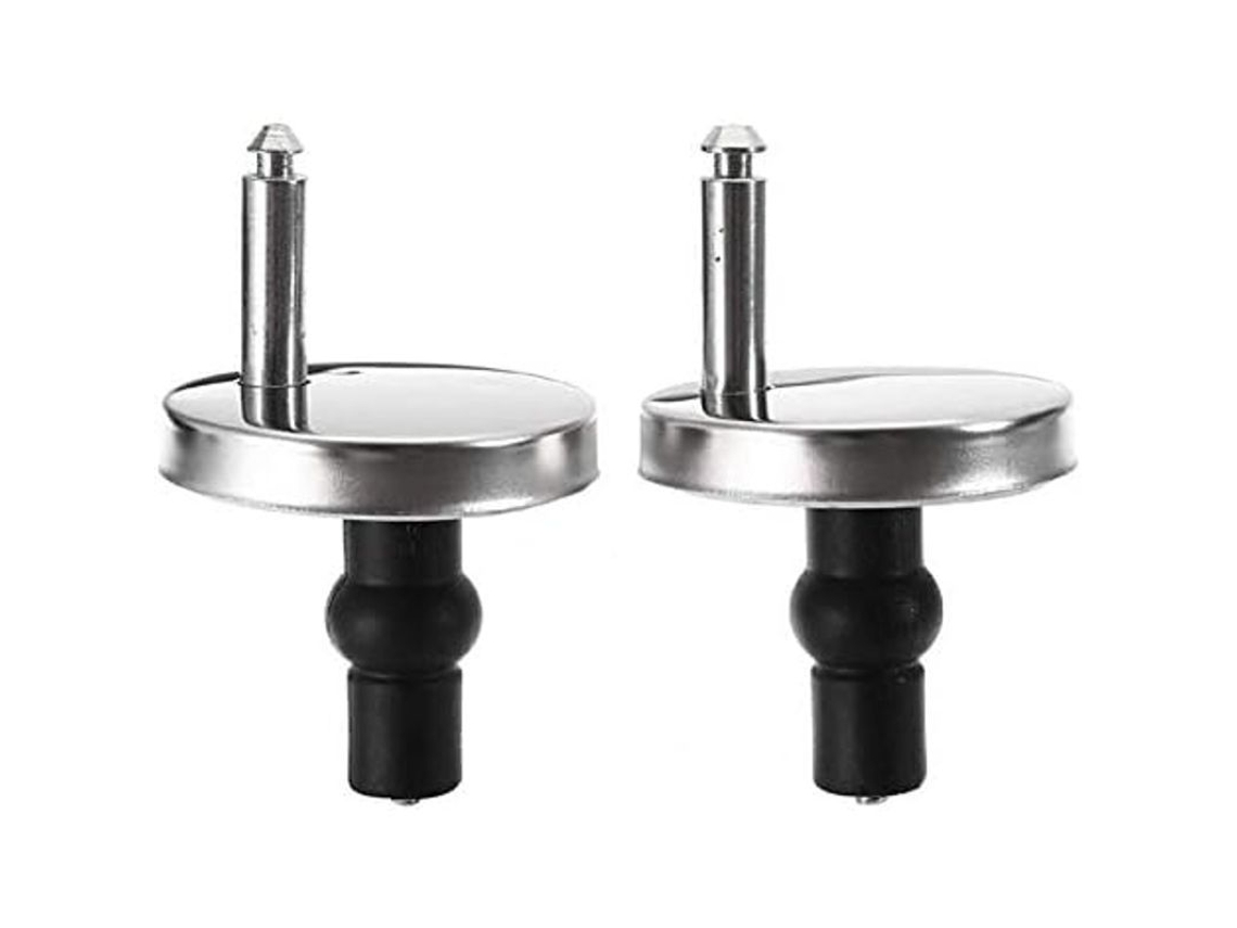 Repuesto de Bisagras para Asiento de Inodoro, con Tornillos, Acero Inoxidável, Piezas de Goma S/MARCA