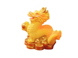 Laxiscreed Ornamento De Dragão De Ano Novo E Zodíaco Com Bola De Ouro, Artesanato De Dragão De Ouro