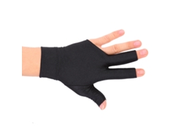 Luvas De Sinuca Para Mão Esquerda De Tricô Com Dedos Abertos Em Spandex Para Bilhar E Pool