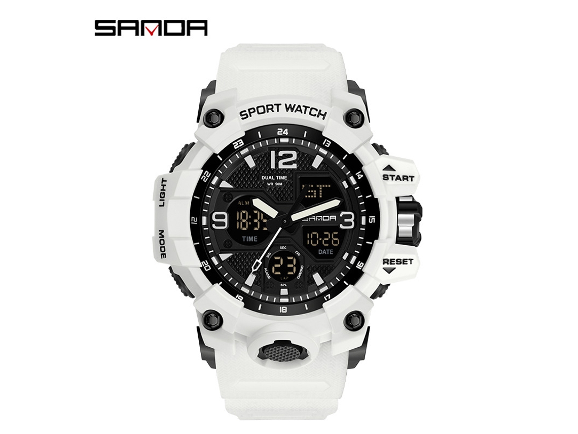 Relógio MDUG esportivo multifuncional luminoso, moderno, elegante (verde militar masculino)