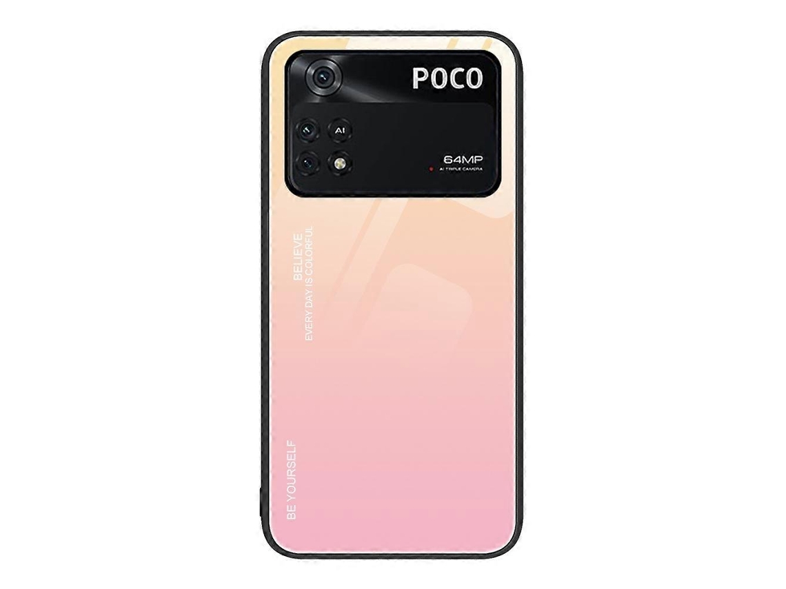 Capa De Vidro Com Efeito Degradê Para Xiaomi Poco M4 Pro 4g