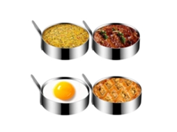 Conjunto De 4 Frigideiras De Aço Inoxidável Para Omeletes, Ideais Para Cozinhar Ovos Fritos, Panquecas E Omeletes