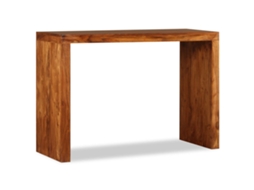 Vidaxl Mesa Consola Madeira Maciça C/ Acabamento A Mel 110x40x76 Cm
