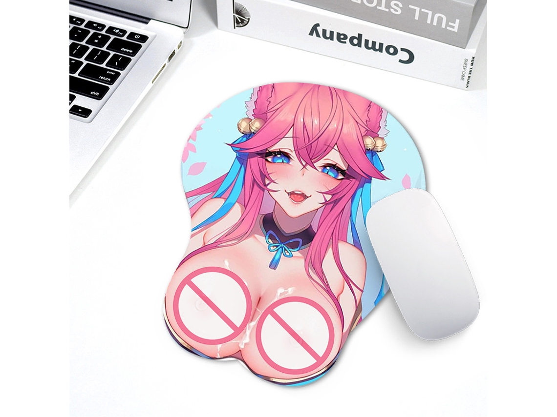 Mouse pad de silicone antiderrapante bidimensional com padrão 3D Lyx (1 peça/01)