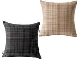 Capas de Almofada Estilo Americano, Duráveis e Reutilizáveis, Conjunto 2 Peças, Feitas Poliéster CHABERLU