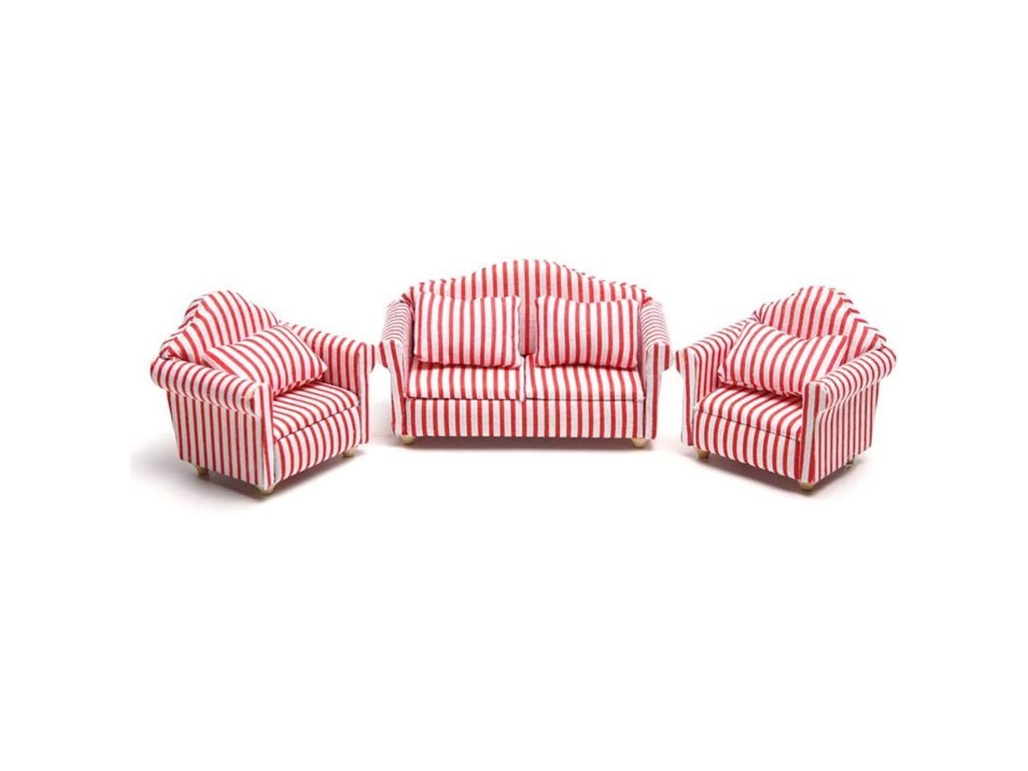 2026 muebles de Madera para Casa de Muñecas, Mini Sofá, Accesorios para Casa de Muñecas a Escala 1/12 para Jugar.