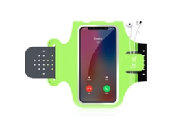 Bolsa De Pulso Multifuncional À Prova D'água Para Celular - Celular De 6,5 Polegadas - Verde Fluorescente (versão Atualizada)