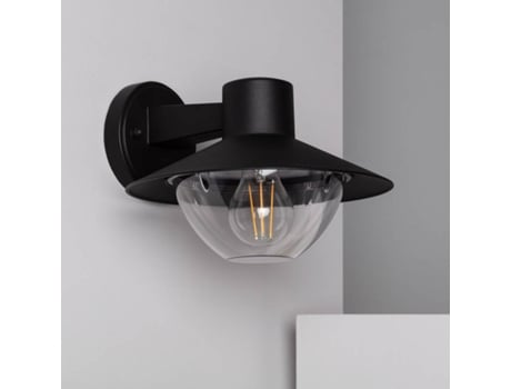 Candeeiro de Parede LEDKIA (Preto - Alumínio - 17.8x26x24 cm)