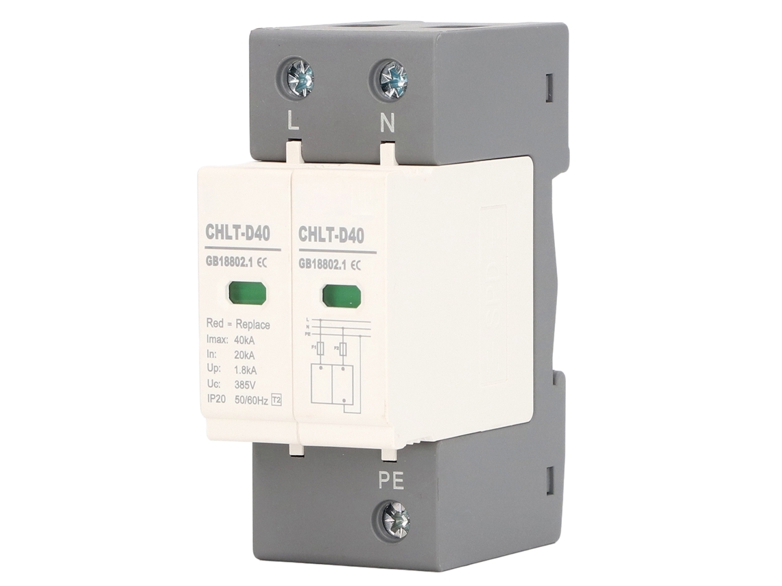 YURU protetor Contra Surtos Ca Modular 2p 40ka 385v Dispositivo Arrester de Resposta Rápida