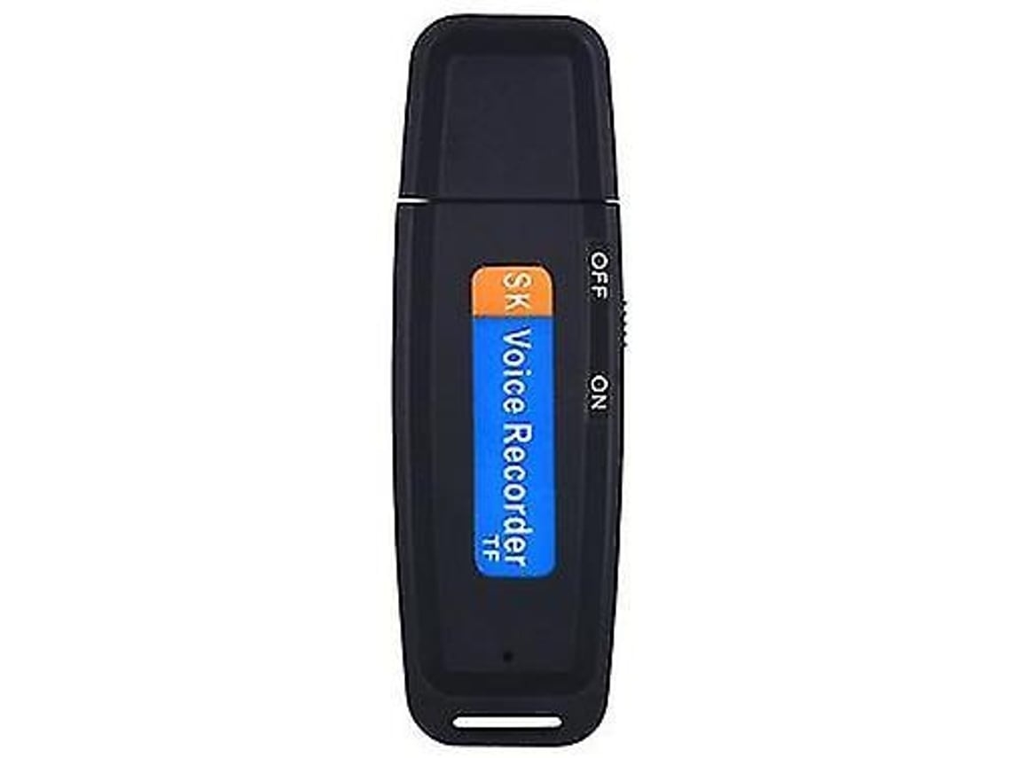 Lurelia Caneta Gravadora Digital Com Usb Recarregável, Cartão Tf/sd Para Reuniões, Conversas - Preto