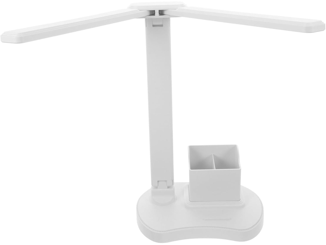 Luminária De Mesa De Toque Com Duas Cabeças E Intensidade Regulável, Com Usb E Led, Ajustável Para Leitura No Escritório.