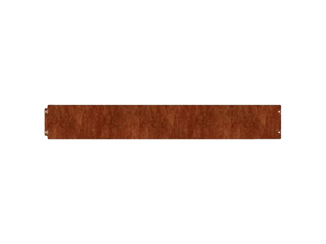 Bordas De Grama, Aço Corten Flexível, Design Resistente Às Intempéries, Marrom