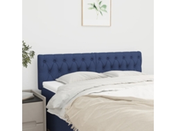 Vidaxl Cabeceiras Azul 144x7x78/88 Cm Tecido