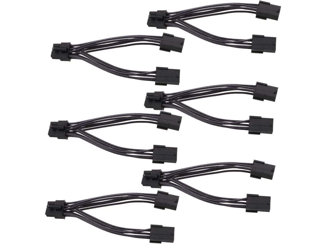 Conjunto De 6 Cabos Adaptadores De Energia Para Gpu, Unidades De Alimentação Para Placa Gráfica, Cab Gokoco