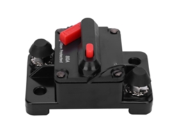 Hkj portafusible Automático de Resetear de Cobre Impermeable Interruptor Dc12‑42v80a Rojo