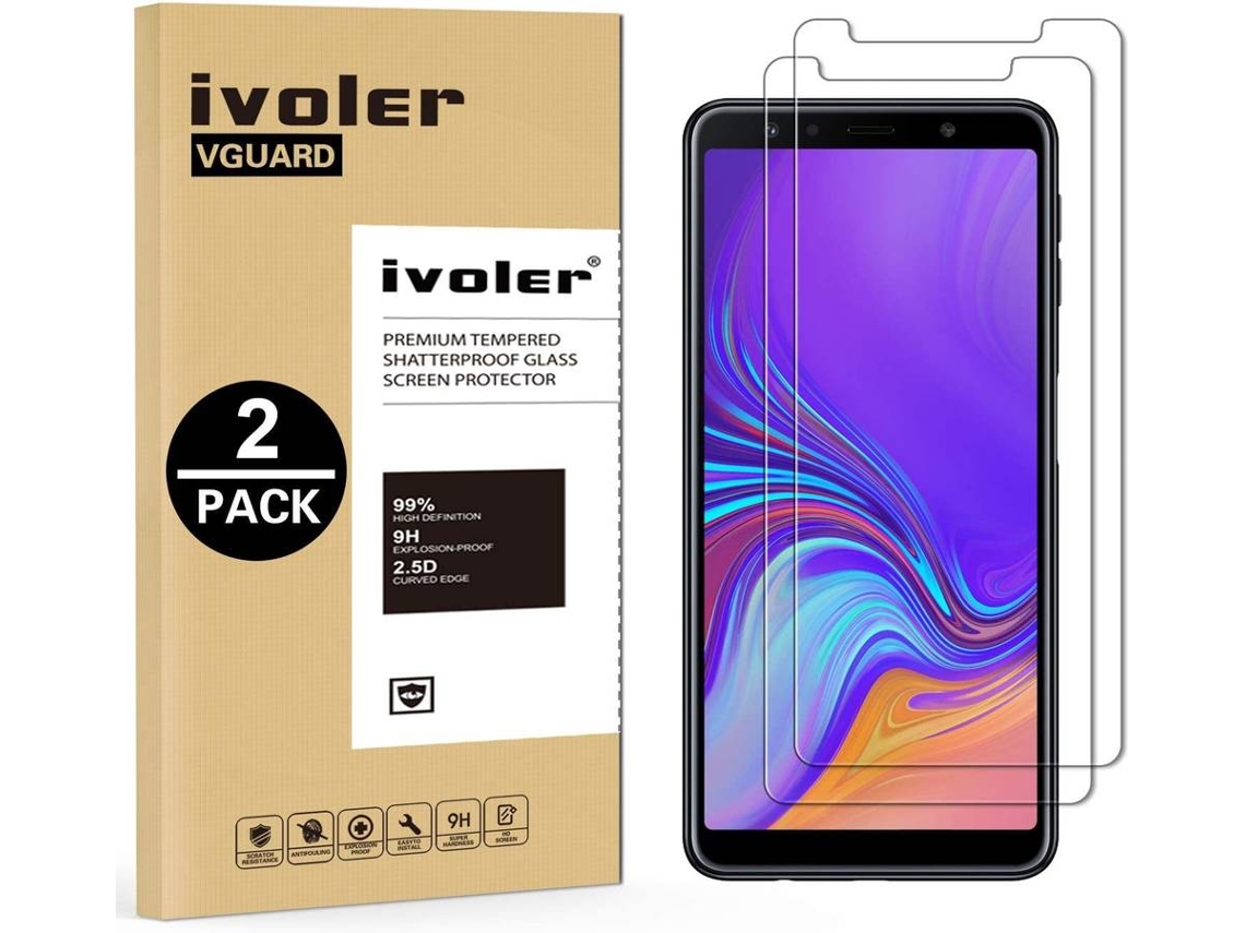 2x Película Vidro Temperado Samsung Galaxy A7 2018 HONGWE.