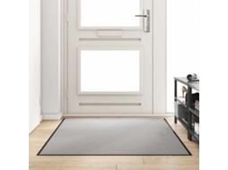 Vidaxl Tapete De Entrada Cinza E Preto 120 X 180 Cm 100% Poliamida