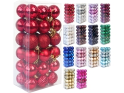 Bolas de Natal Decorativas, Enfeites Inquebráveis, Pingentes para Árvore, Decoração de Festas, Ergonômico, Uso Diário STELASPLEN