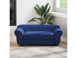 Vidaxl Sofá 72x45x30 Cm Pelúcia Azul