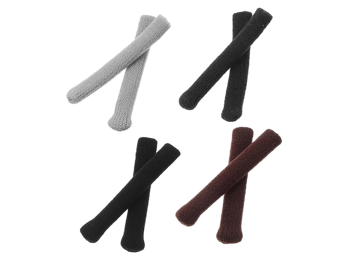 4 Pares de Almofadas para Têmporas Óculos, Suportes Macios Orelhas, Ganchos Óculo S, Orelhas Nylon GOKOCO