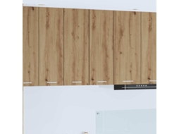 Vidaxl Armário Suspenso Com Porta 2 Pcs Carvalho Artesanal E Branco