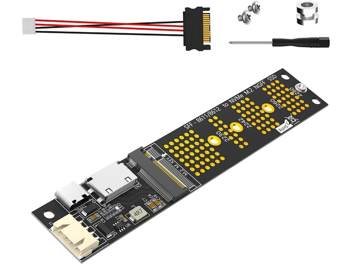 Adaptador De Unidade Estado Sólido Para Sff8611. Interface Computador