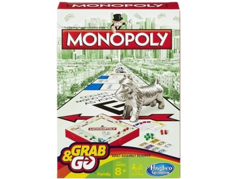 Jogo de Tabuleiro  Monopoly Grab & Go