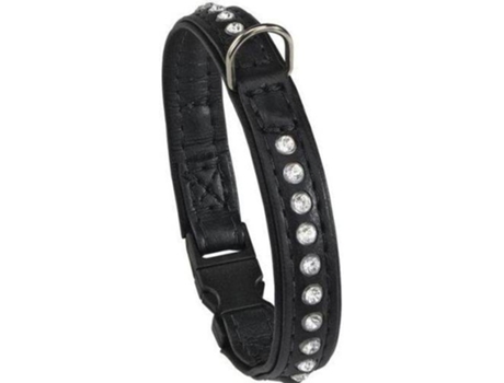 Coleira para Cães  Lux (Preto - 25 x 1.2 cm - Couro Sintético)