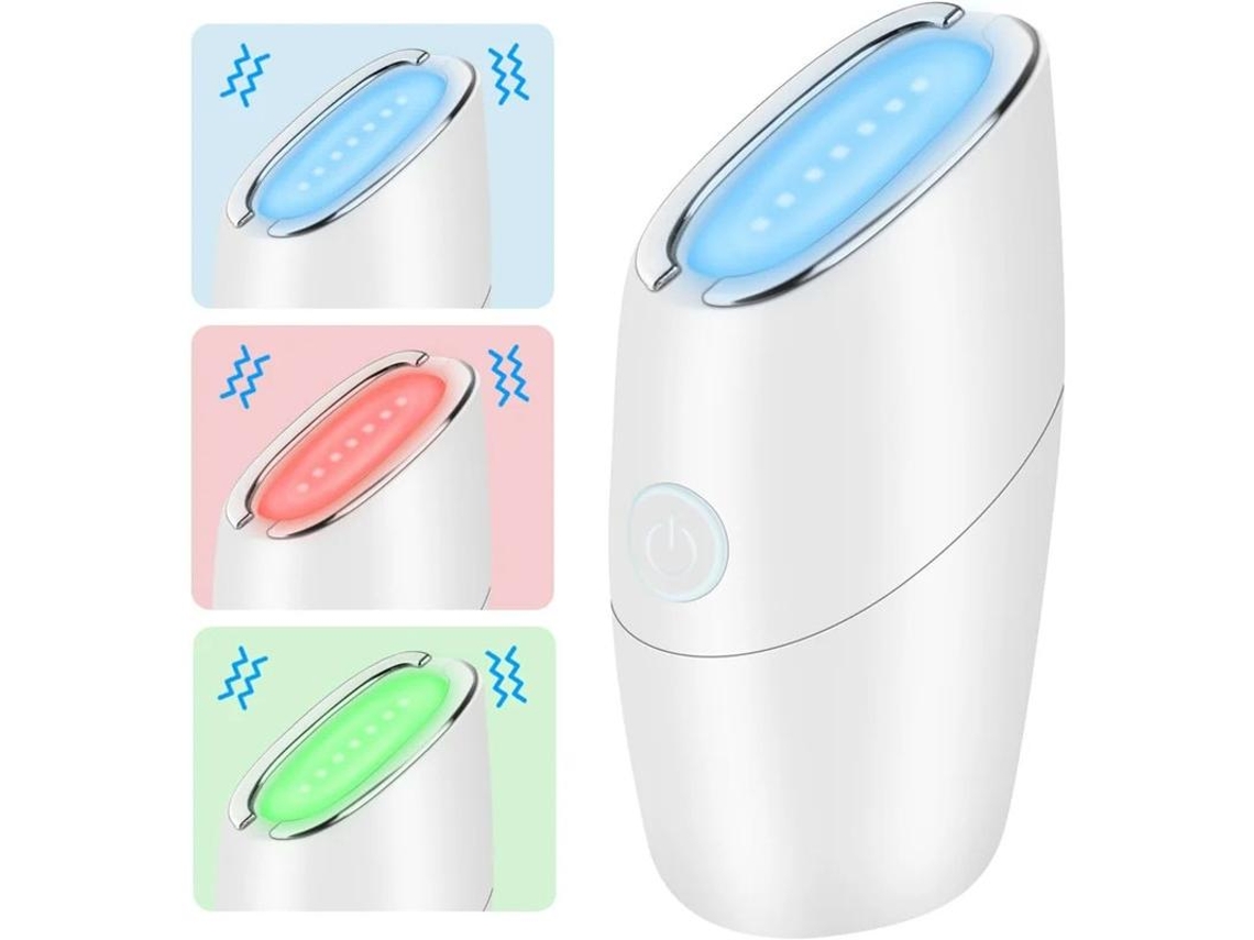 Massajador Facial Led De 3 Cores Vibração Dispositivo Facial De Microcorrente Beleza Facial Do Pescoço Massajador Facial E Pescoço Para Yizhood