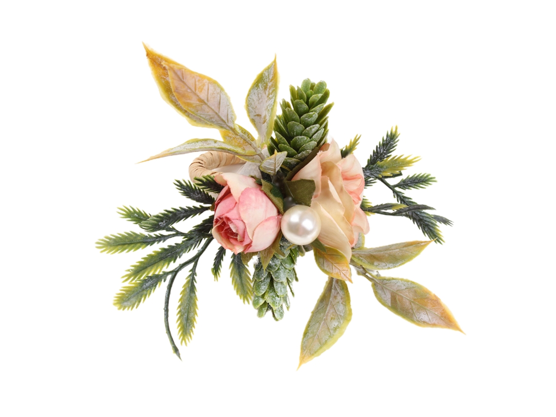 Aro De Guardanapo De Pinha Double Rose Para Decora Mesa
