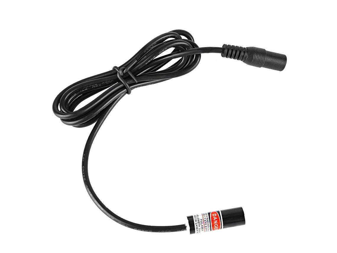 Módulo De Diodo Laser Vermelho De Cabeça De Linha Cruzada 650nm Com Cabo 2.8-5v