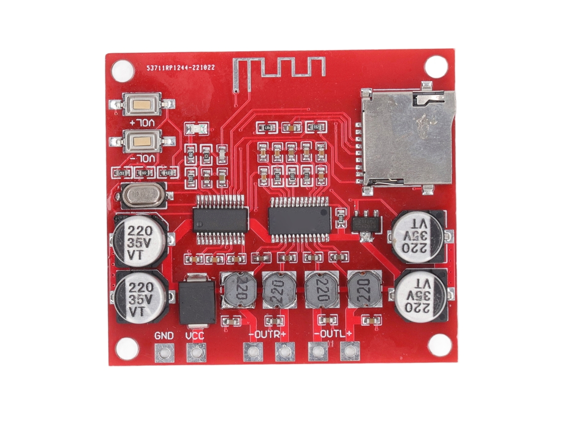 Placa De Amplificador De Potência Bluetooth De 2 Canais Para Alto-falantes Sem Fio Dc12‑24v