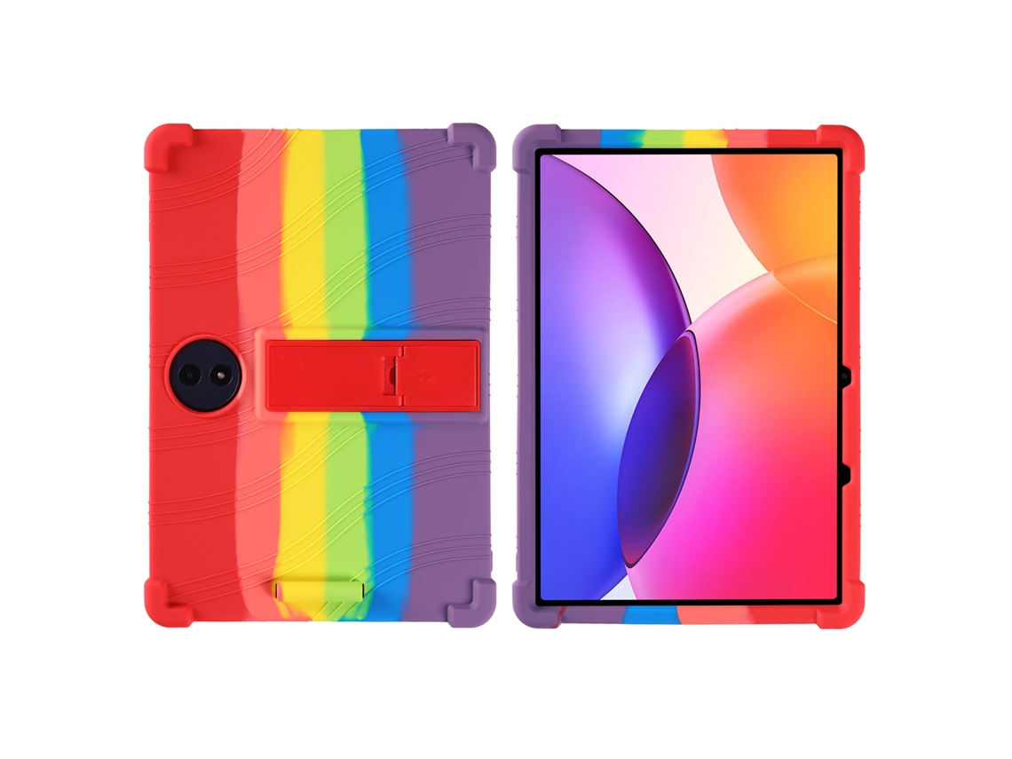 Capa de silicone com suporte para Tcl Nxtpaper A1 Plus de 12,2 polegadas, resistente, arco-íris, Digitallab