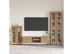 Vidaxl Conjunto De Móvel De Tv Florin 3 Unid. Carvalho Artesanal