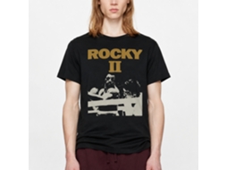 Rockinstone Rocky Movie Rocky 2 Black Adult T-shirt Size:l