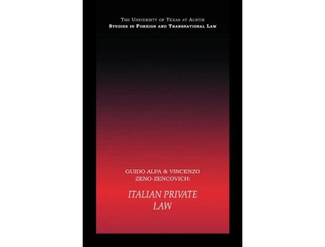 Livro Italian Private Law de Guido Alpa e Vincenzo Zeno-Zencovich (Inglês)