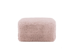 Aviana Ottoman Plush Fabric Rosa VELTRIX
