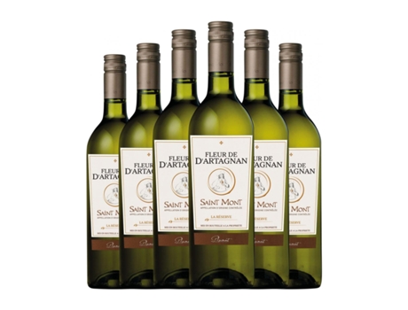 Vinho branco PLAIMONT Fleur de d'Artagnan Blanc la Réserve Vin de Pays Côtes de Gascogne (0.75 L - 6 Unidades)