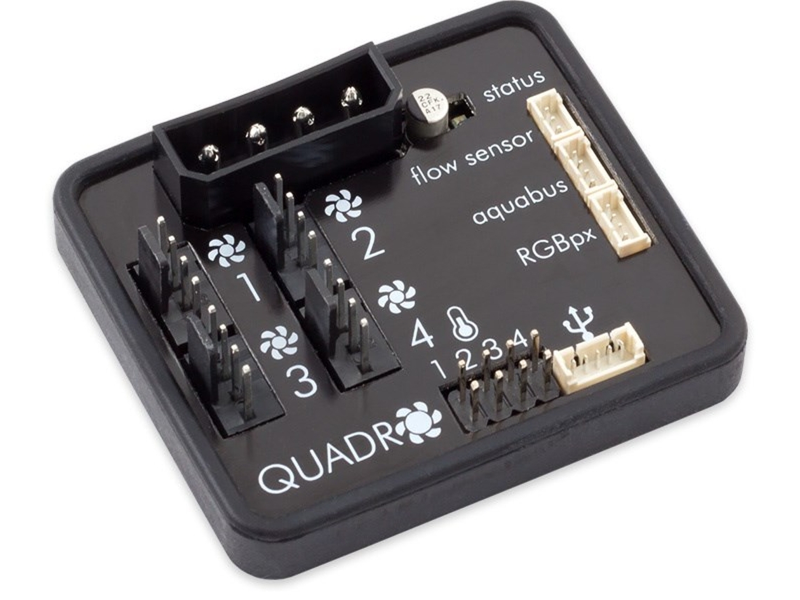 Controlador de ventilador Quadro para ventiladores Pwm Aqua Computer