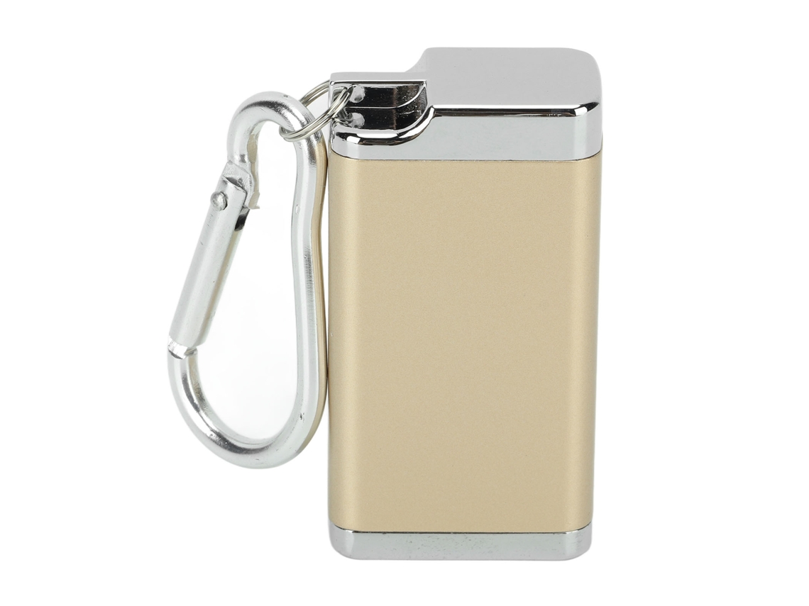 Cinzeiro Portátil Mini Leve para Cigarros Cigarros Durável Liga de Zinco Ideal para Casa e Exterior Ouro