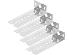 Abaodam 10 Peças Suportes De Corrediça Gaveta Em Aço Inoxidável Formato L Para Mesa Escritório