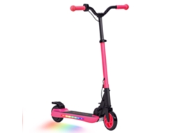 Scooter Elétrica Dobrável 120 W Autonomia 6 Km Máximo 10 Km/h Altura Ajustável Rodas Rosas S/MARCA