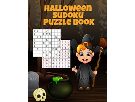 Livro Halloween Sudoku Puzzle Book de Boo Spooky (Inglês)