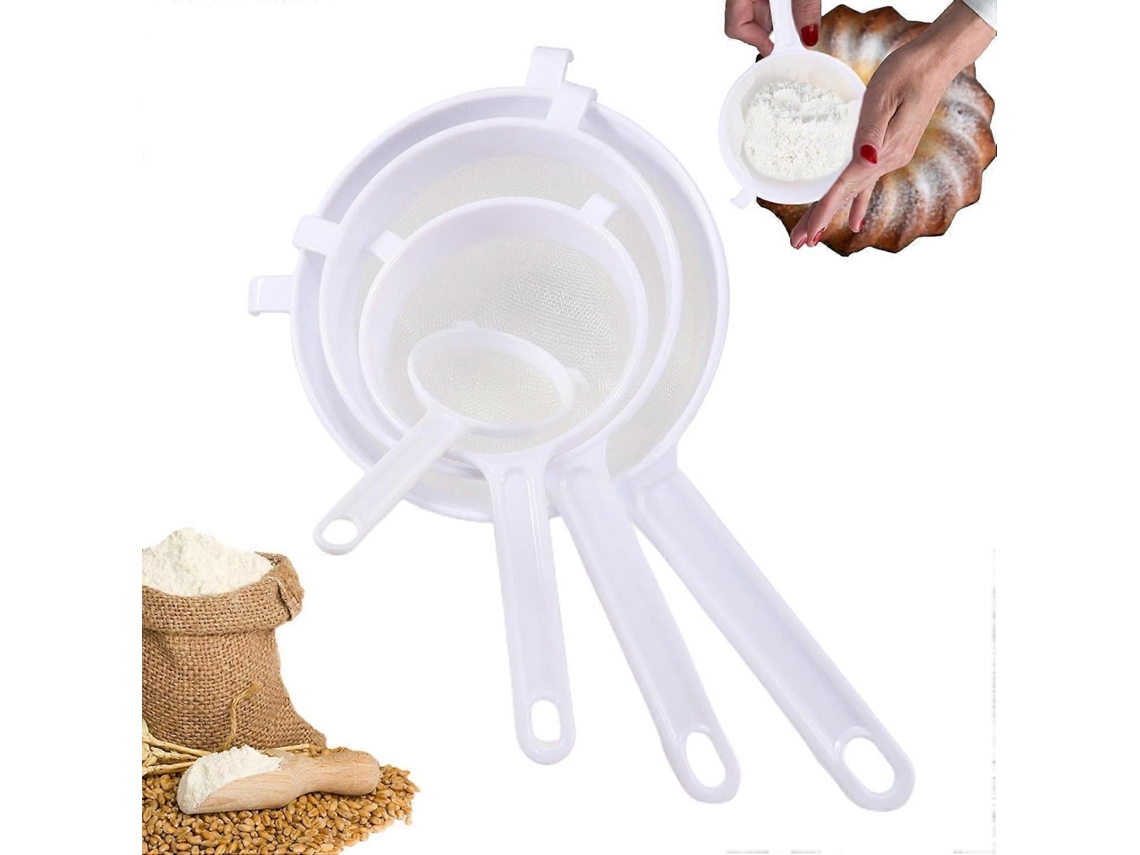 Peneira De Farinha Pequena, Conjunto De Manual, Portátil De Malha Fina