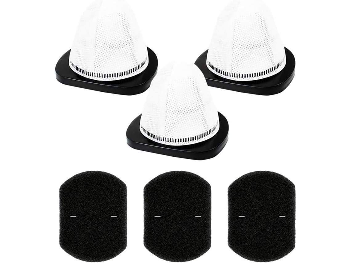 Conjunto De 3 Filtros Laváveis Para Aspirador Pó, Espuma, 20301,