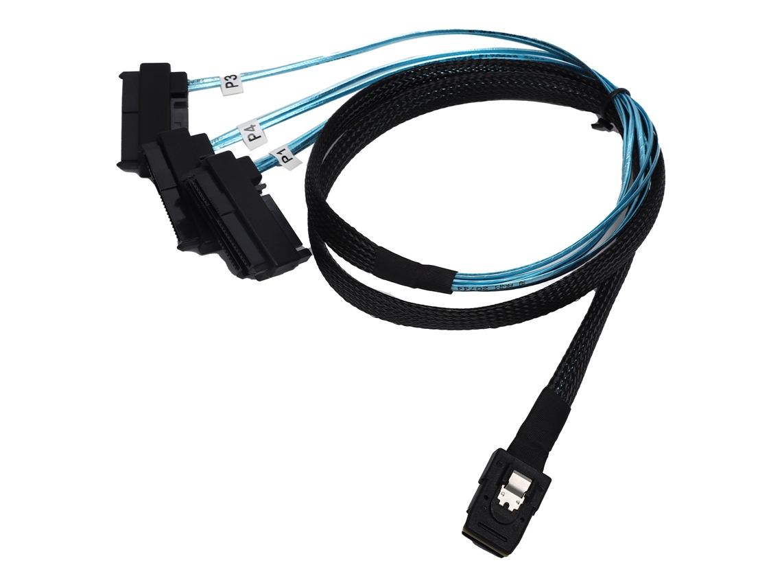 Speedy-cable Adaptador Mini De 36 Pines, Conversión De Conector De Cable Sff-8087 A Sff-8482, 1 M