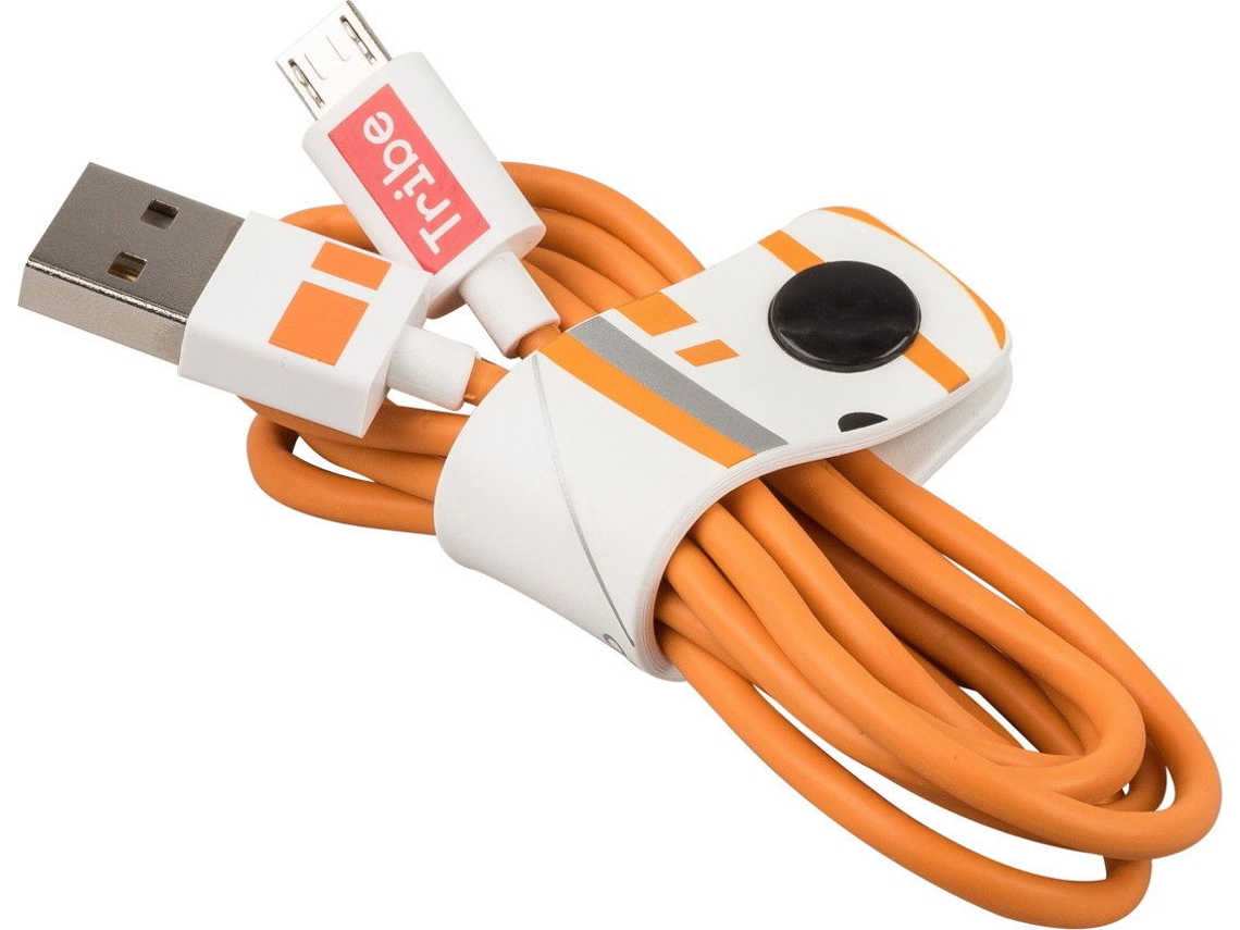 Cabo TRIBE BB-8 (USB - Micro-USB - 1.2m - Laranja)